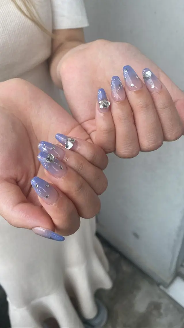 ロング カラー ネイル tetty nailsalonのネイルデザイン