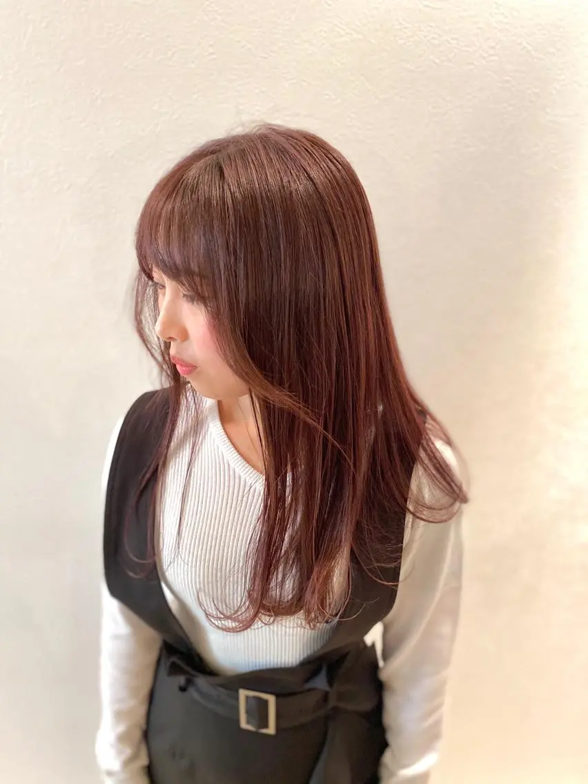 ロング カラー カット ヘアカラー トリートメント 平田 健一のヘアスタイル