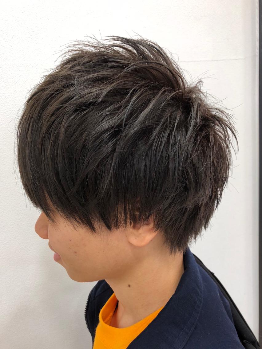 ショート ハイライト 植田 敬太のヘアスタイル