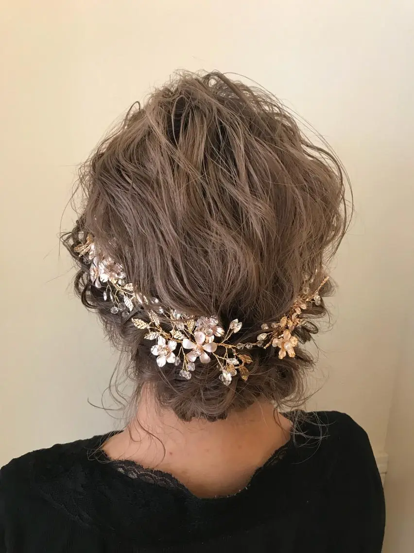 ショート ヘアアレンジ 結婚式・ブライダル 清水 ちひろ ✄トップスタイリストのヘアスタイル
