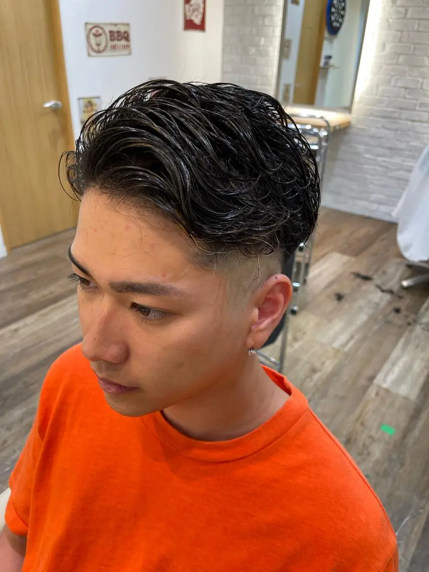 ショート メンズ メンズパーマ 北原寿樹のヘアスタイル