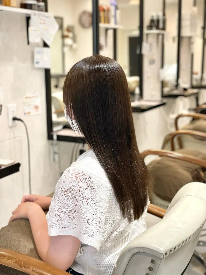 ロング カラー 縮毛矯正 トリートメント 本店店長☆ 前原海翔のヘアスタイル