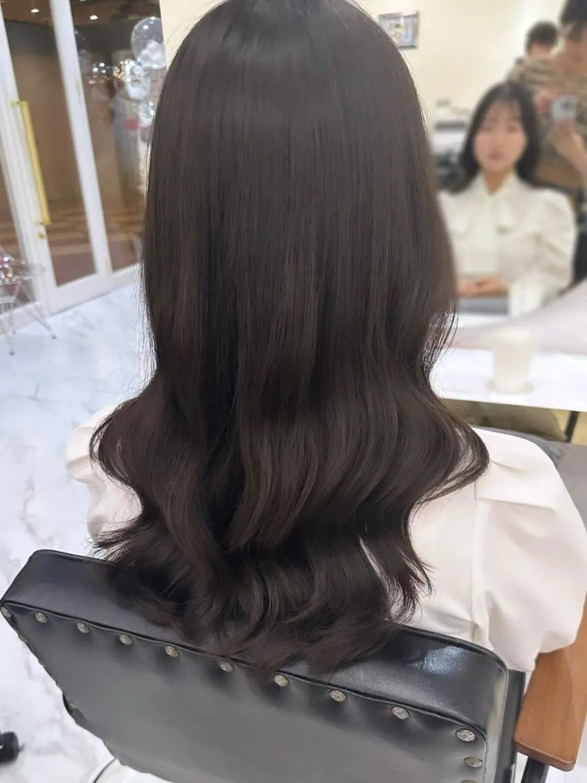 セミロング カラー カット パーマ ニシダヒカリ🌙 髪質改善×似合わせのヘアスタイル