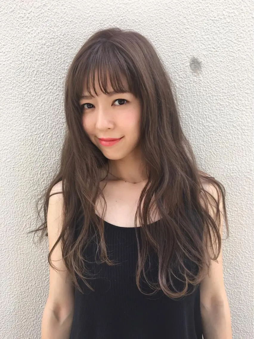ミディアム セミロング ロング カラー ヘアアレンジ Teramura Kaoriのヘアスタイル