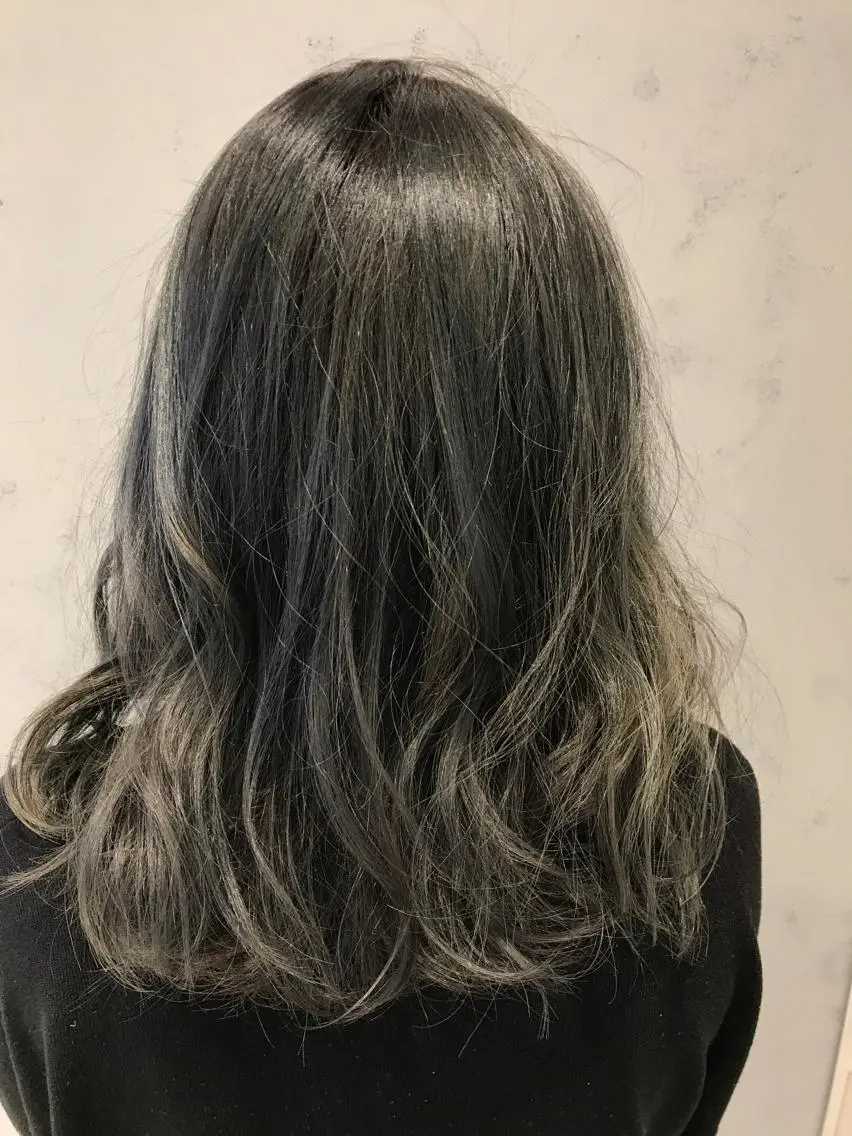 セミロング ヘアカラー トリートメント end roll/ 白楽美容室/ユウタのヘアスタイル