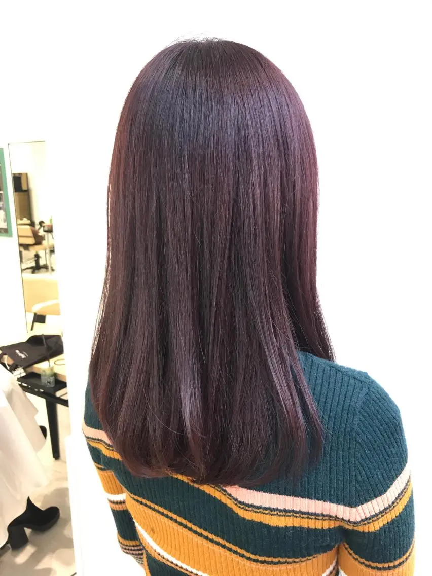 セミロング カラー ブラウンカラー ピンクカラー ピンクブラウン カット ヘアカラー トリートメント インナーエクステ渋谷 🦋KAJIのヘアスタイル