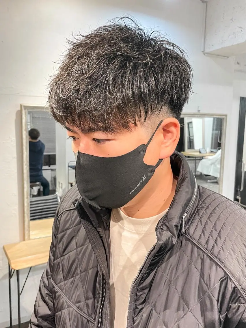 ショート パーマ メンズ カット パーマ メンズパーマ メンズ特化ryoのヘアスタイル