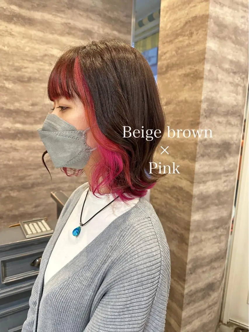 ミディアム カラー ブリーチ ダブルカラー グラデーションカラー ハイライトカラー インナーカラー Blanco Color&Careのヘアスタイル