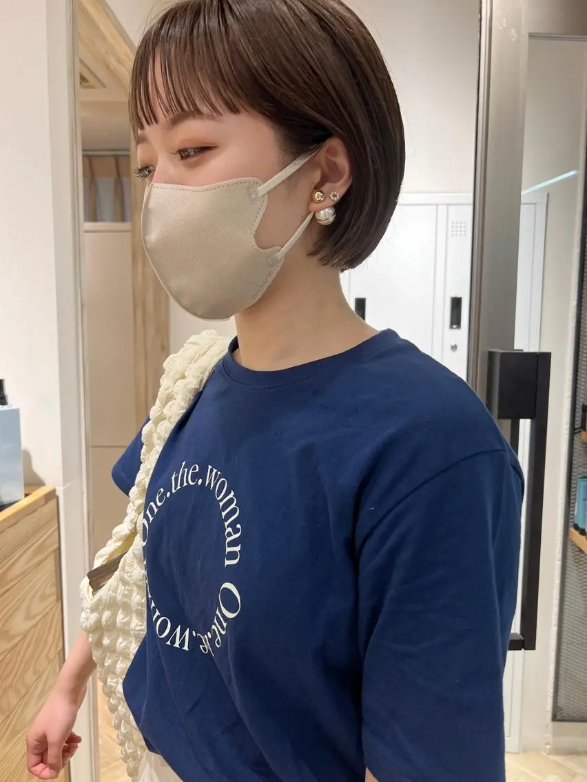 ショート カラー ヘアアレンジ ボブ 🌿ショート🌿 パーマ🌿淳平のヘアスタイル