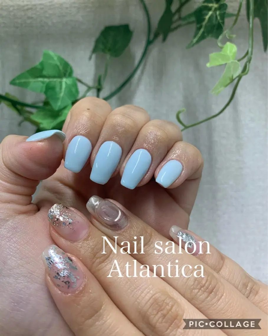 ネイル ニュアンスネイル ハンドネイル Nail salon ✩ アトランティカのネイルデザイン