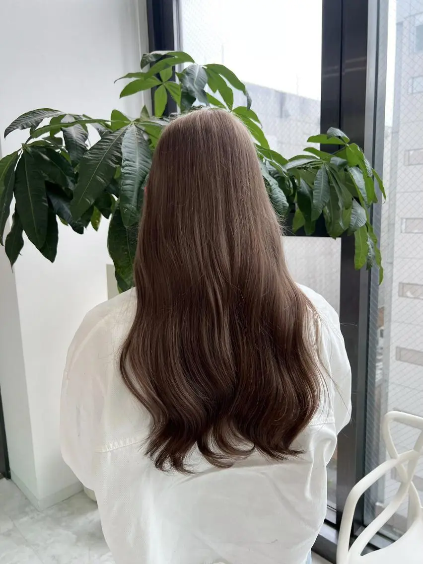 ロング カラー ウルフカットマスター みつきのヘアスタイル