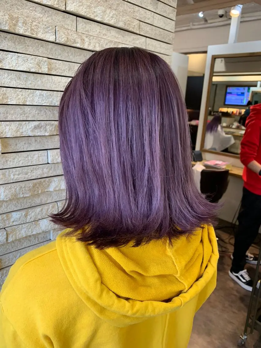 ミディアム カラー ラベンダーカラー ヘアカラー JIL BLAN千葉 代表 Toshikiのヘアスタイル