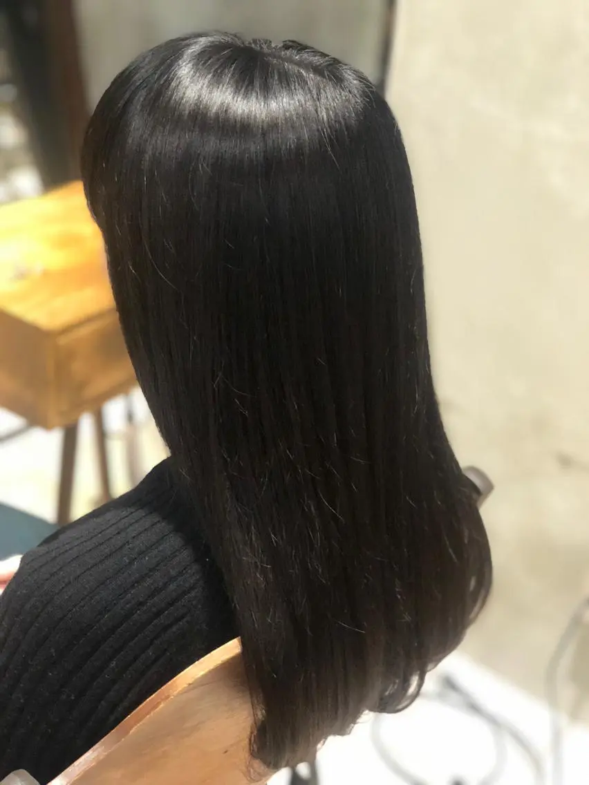 セミロング カラー ヘアアレンジ ヘアカラー トリートメント ヘアセット TOKI /透明感/原宿のヘアスタイル