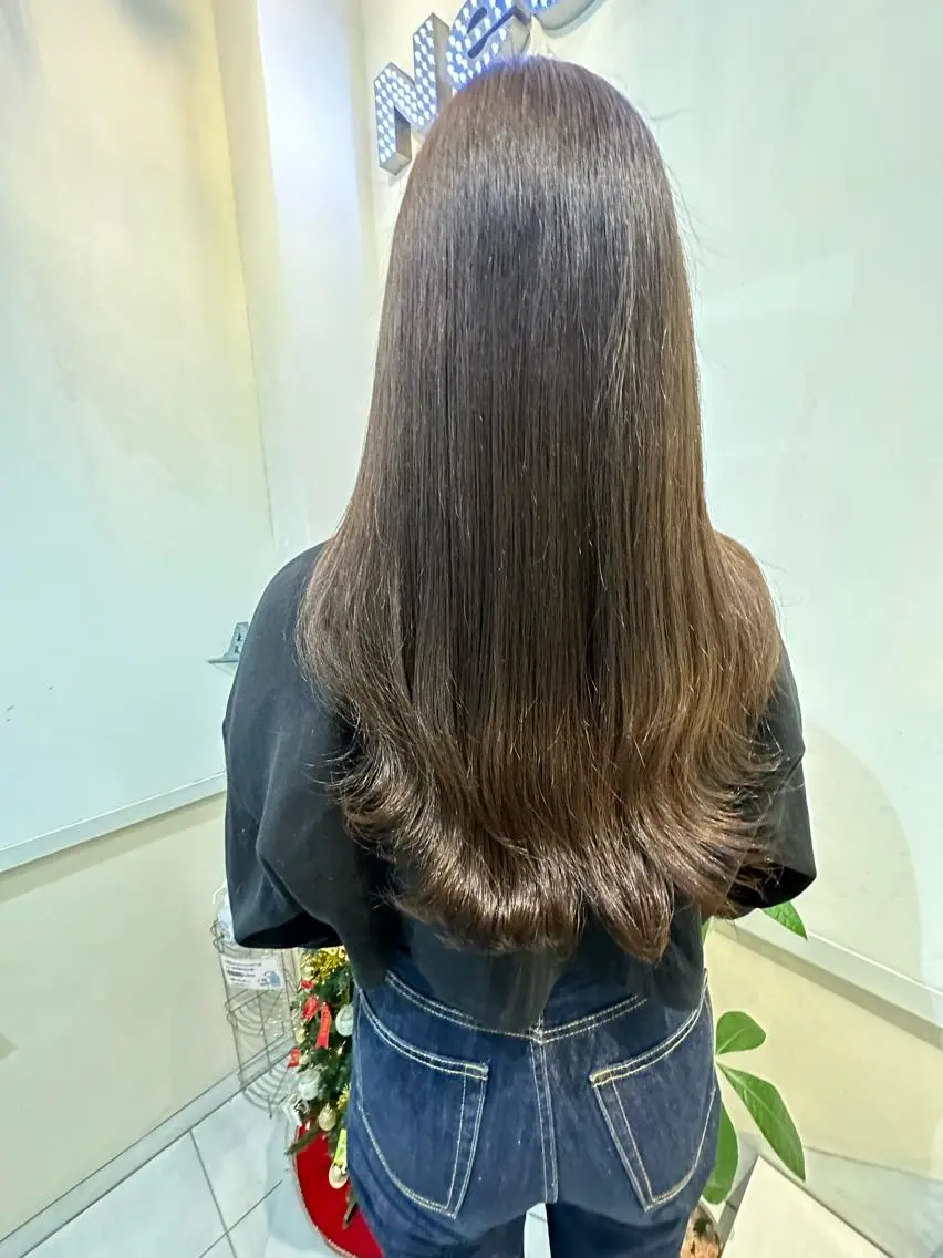 ロング カラー カット ヘアカラー トリートメント 透けるbrown カラー🎗♡yukaのヘアスタイル