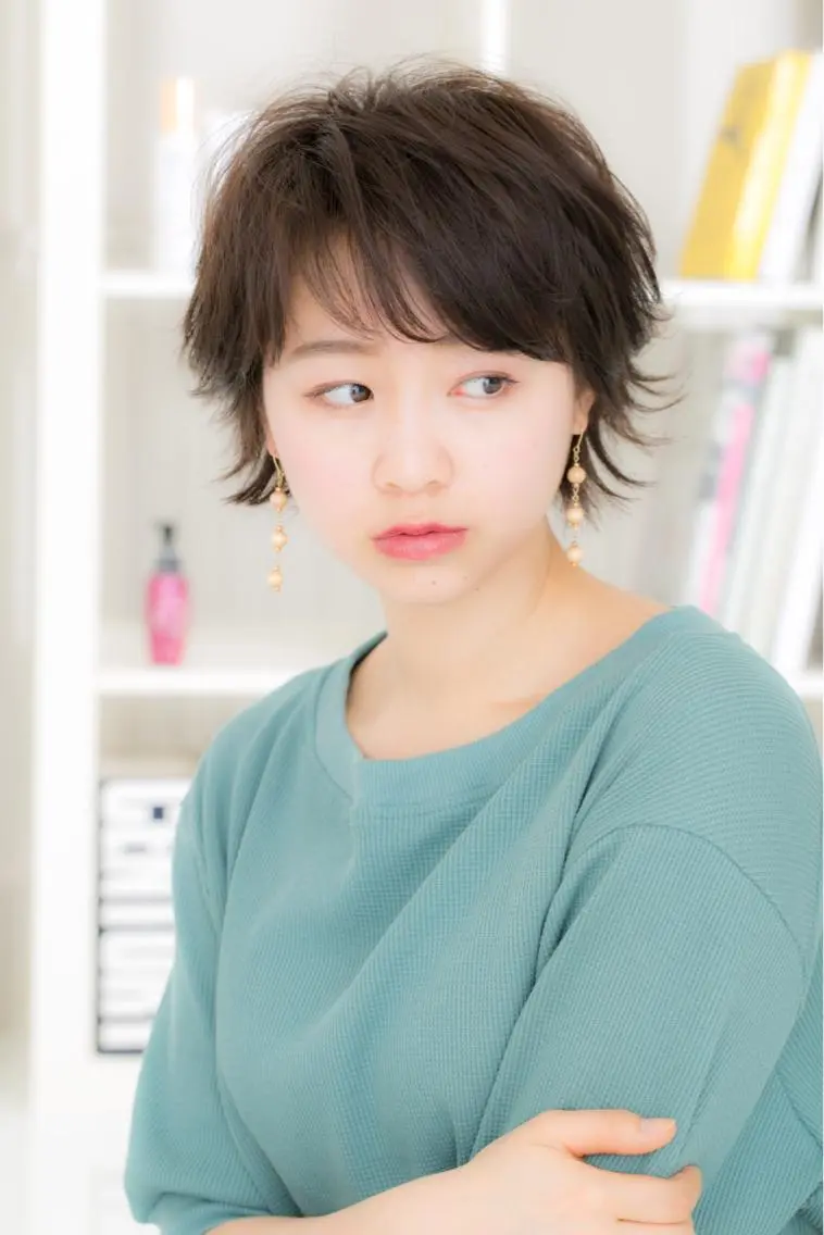 ショート パーマ ショートヘア 外ハネヘア 髙木 みのりのヘアスタイル