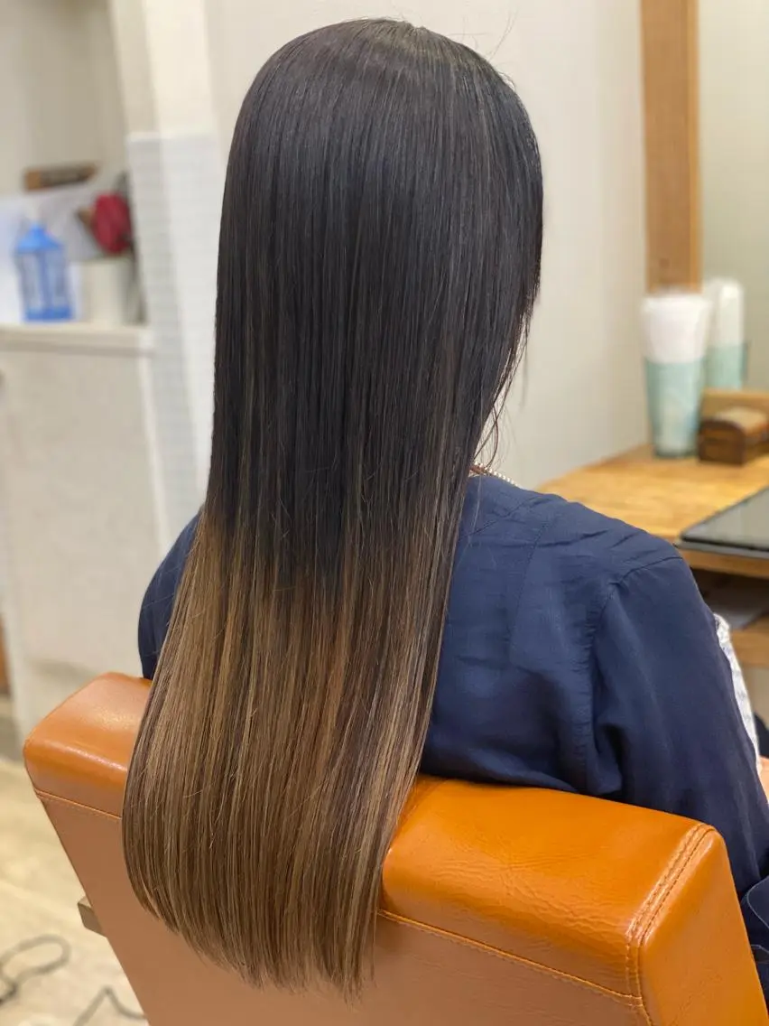 ロング 髪質改善 カット トリートメント 森下 友　Dio...池袋のヘアスタイル