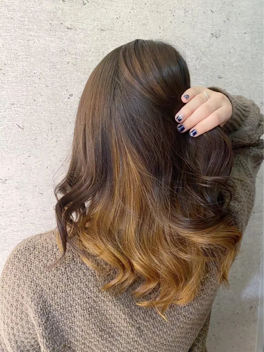 セミロング カット ヘアカラー 鈴木 マサアキのヘアスタイル