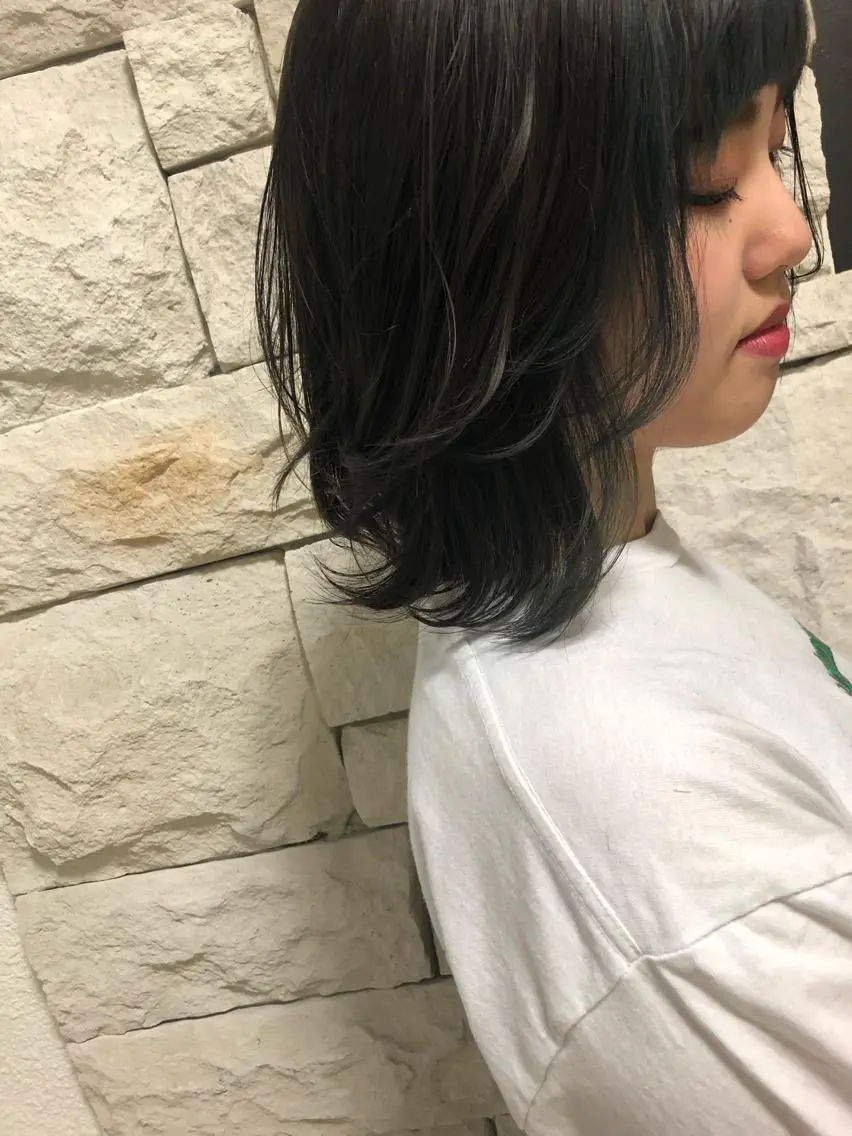 セミロング カラー ヘアアレンジ メンズ キッズ ネイル マツエク・マツパ 透明感カラー🤎 ゆりのヘアスタイル