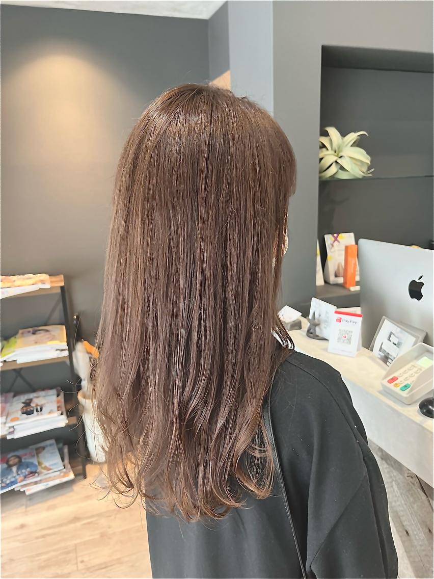 ロング カラー ヘアアレンジ ベージュカラー 透明感カラー トリートメント 似合わせ/顔周り 💛Mayuka🧡のヘアスタイル