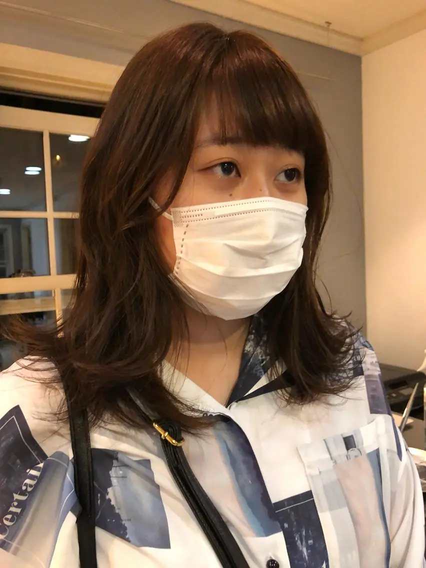 セミロング カラー eri kinjoのヘアスタイル