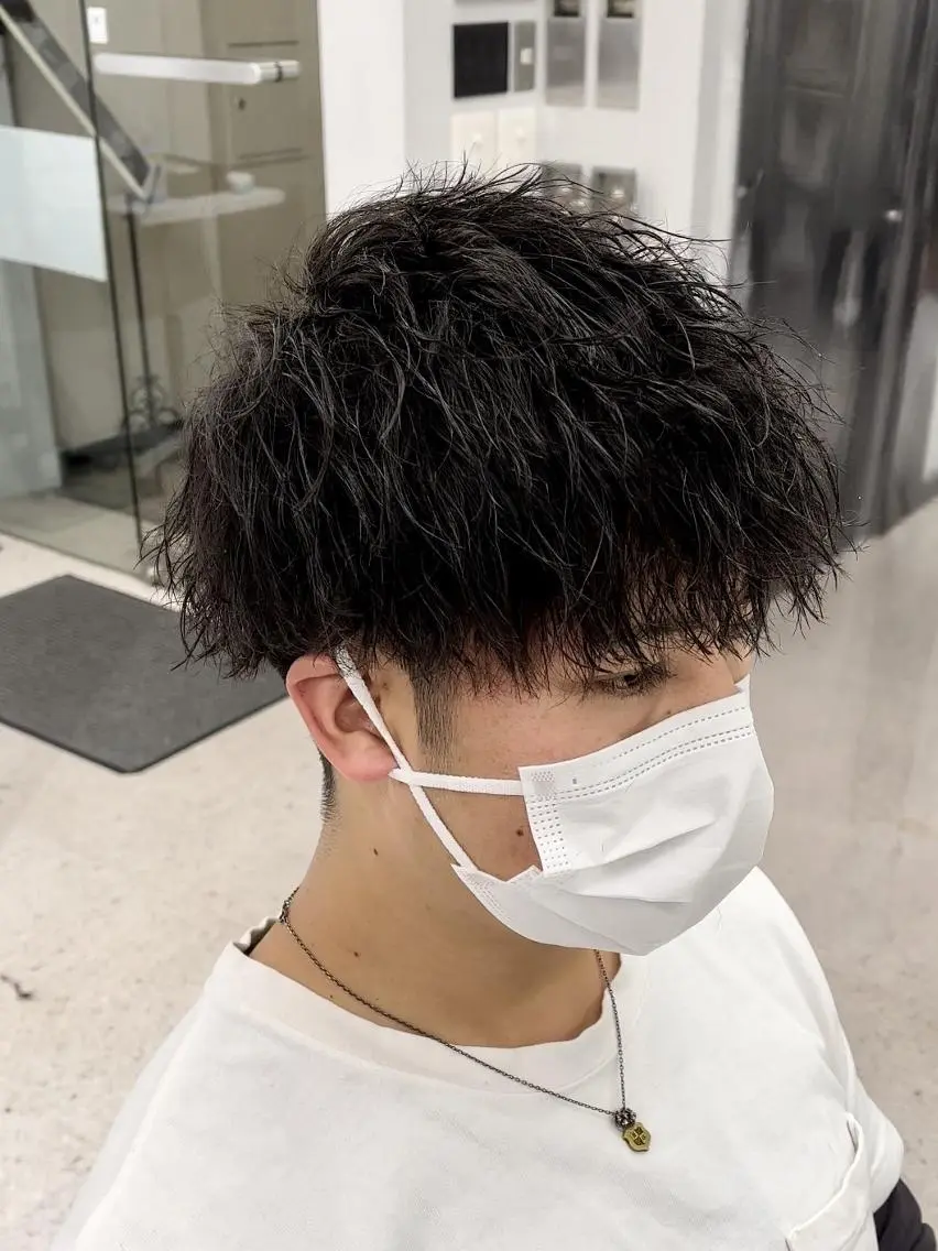 メンズ 🍐シャドウパーマ メンズ特化/守岡🍐のヘアスタイル