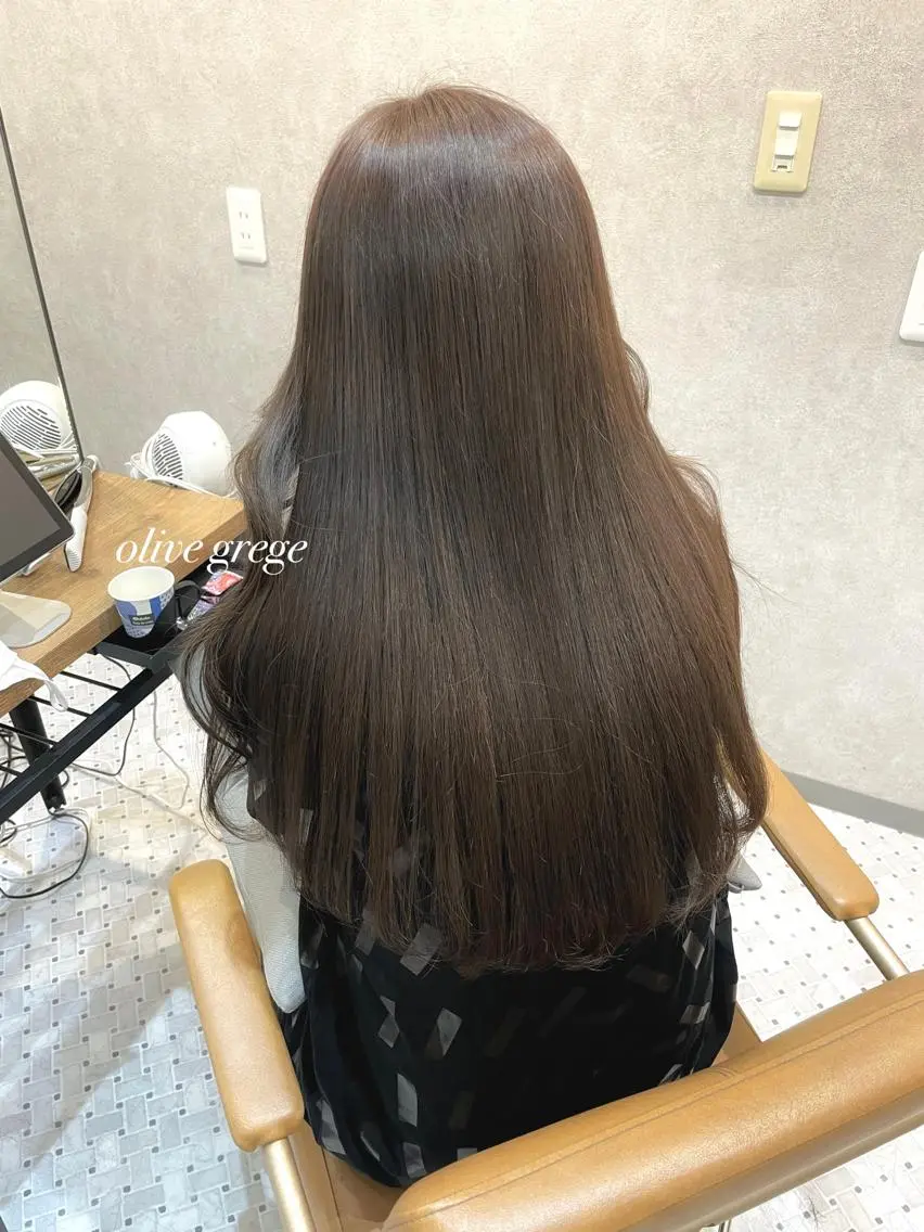 ロング カラー パーマ ヘアアレンジ カット ヘアカラー トリートメント NANA/trend style🕊🍑のヘアスタイル