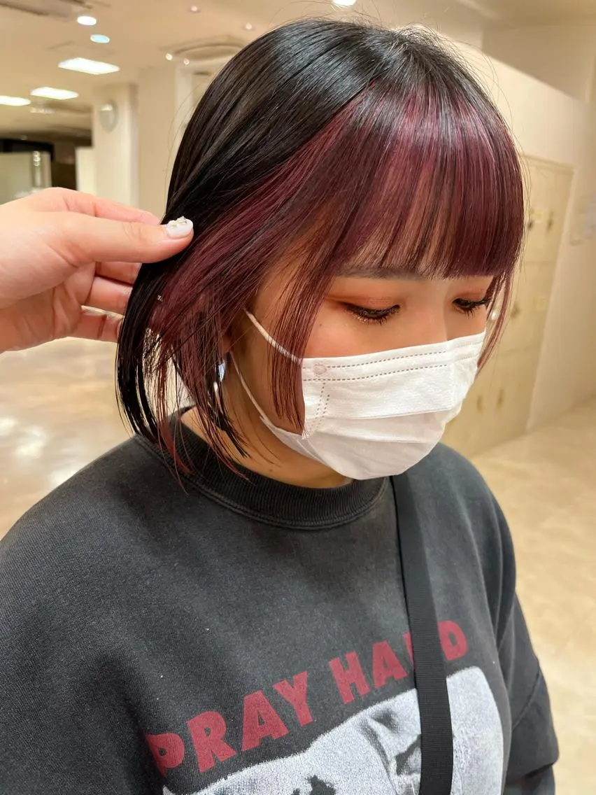 ショート カラー 暖色/ブリーチカラー 🎀 M i k uのヘアスタイル
