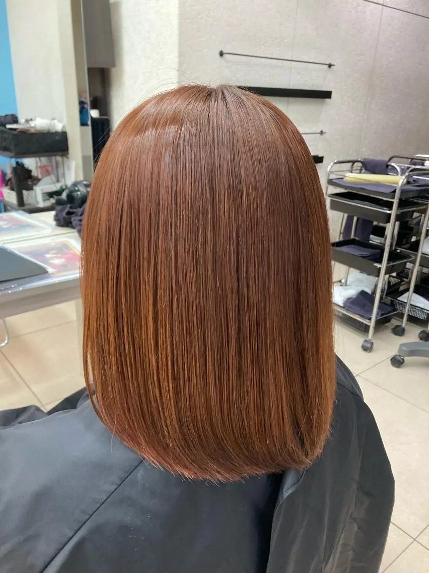 ミディアム カラー インナーカラー 🫧ダメージレス🫧 カラー&縮毛矯正のヘアスタイル