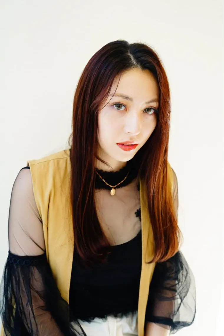ロング トリートメント 小顔レイヤー/ ベージュ🤍Rieのヘアスタイル