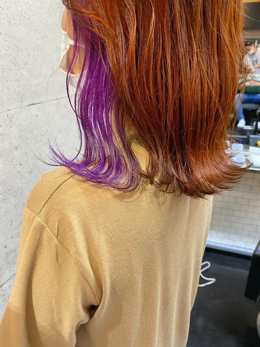 ミディアム カラー ヘアカラー トリートメント ⭕️ダメージレス特化 髪質改善🥇丸山憲人のヘアスタイル