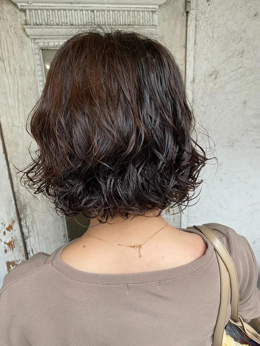 ミディアム パーマ お任せヘア☘️☘️ 及川渚のヘアスタイル