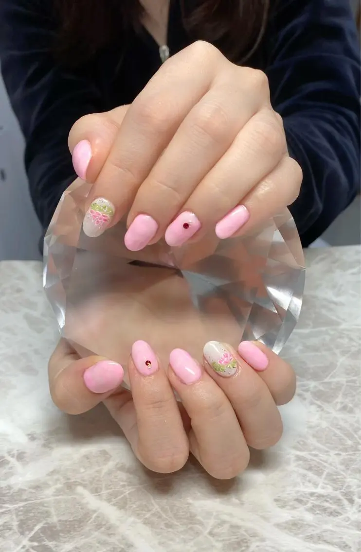 ネイル 春ネイル ゆぴねいる yupinailのネイルデザイン