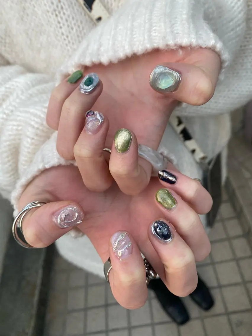 ネイル niconail 🧣ayu 📍烏山のネイルデザイン