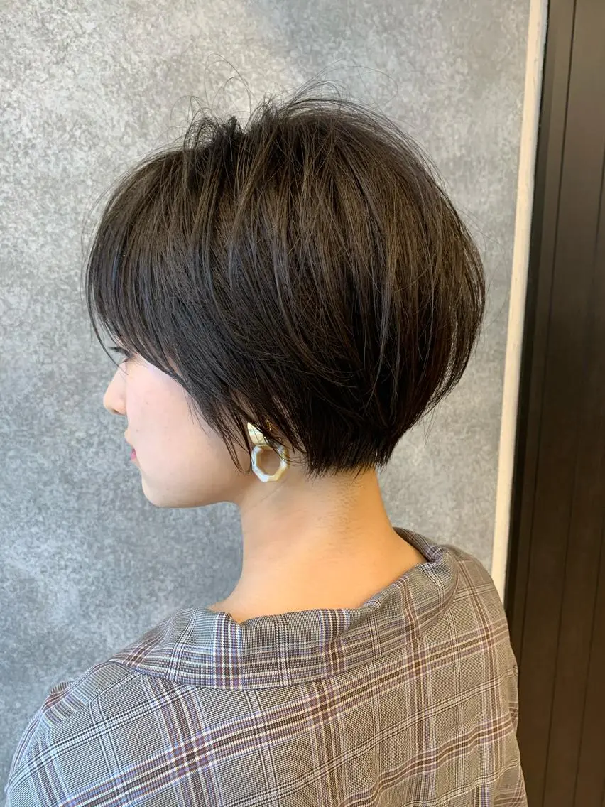ショート ショートヘア SNS撮影用 髪質改善モデル募集のヘアスタイル