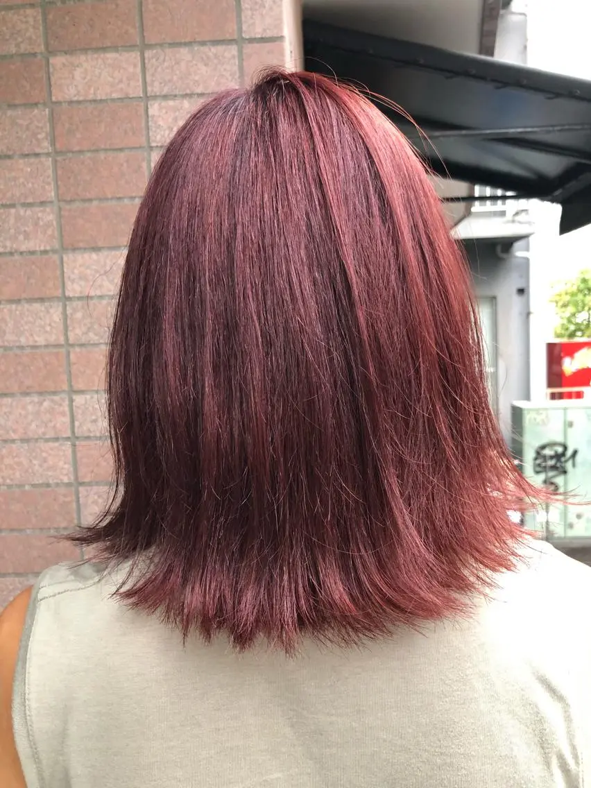 ミディアム ヘアカラー トリートメント 縮毛矯正の達人 ☆　松本のヘアスタイル