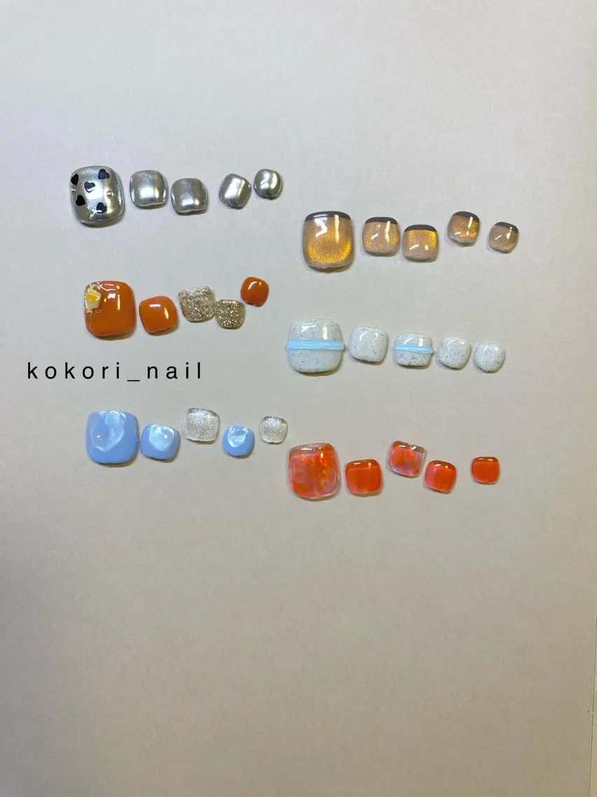 ネイル フットネイル kokori nailのネイルデザイン