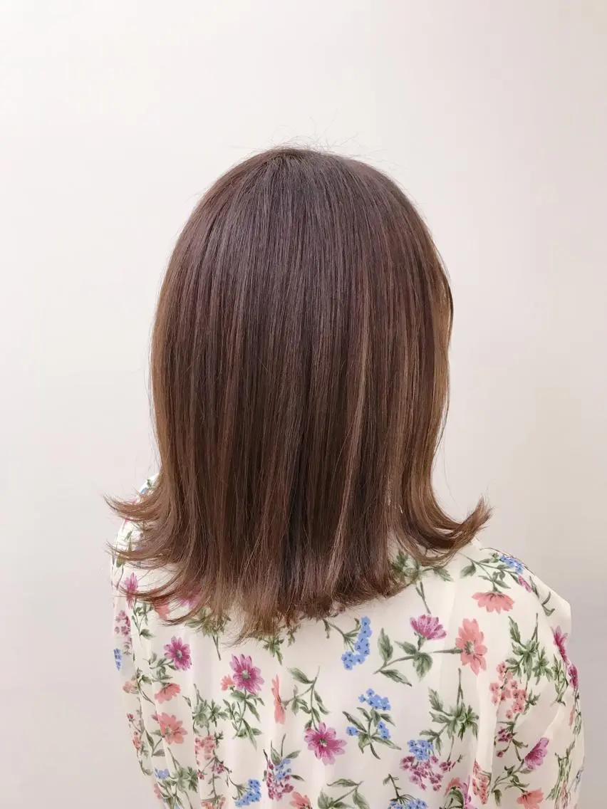 ミディアム カラー カット ヘアカラー ブリーチカラー/ 岩破瑞希のヘアスタイル