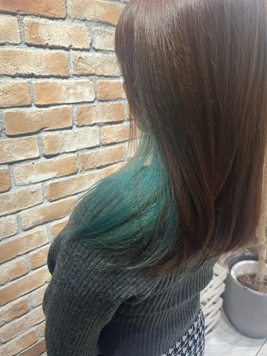セミロング カット ヘアカラー トリートメント LucksiMie ginza  明松のヘアスタイル