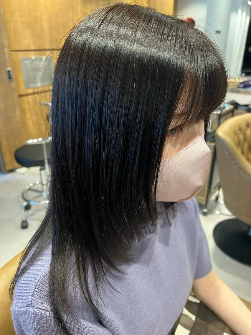 ミディアム 菅 康志のヘアスタイル