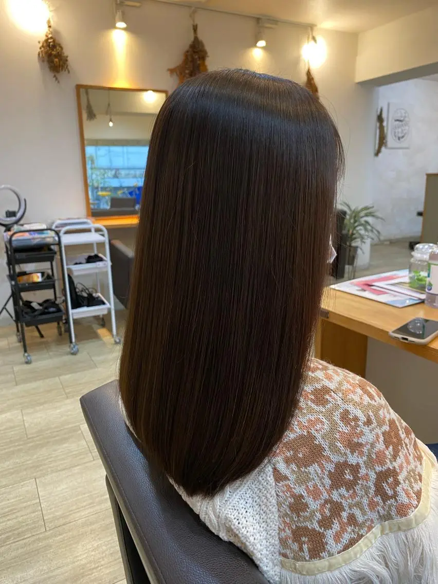 セミロング 和歌山髪質改善 那須優太のヘアスタイル