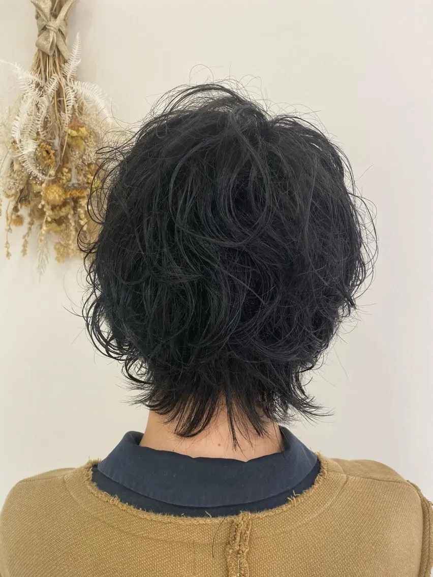 パーマ メンズ 銀座メンズ専門🖤 叶奈々のヘアスタイル