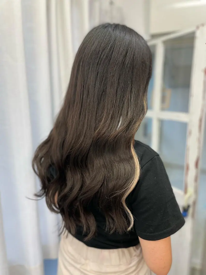 ロング カット エクステ ヘアセット 韓国ヘア🤍髪質改善 🇰🇷AKANEのヘアスタイル