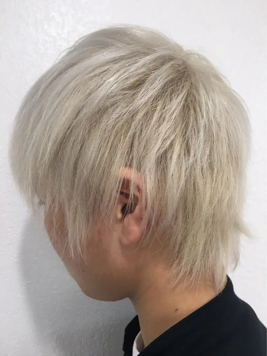 カラー メンズ レイヤーカット 西村あきやのヘアスタイル