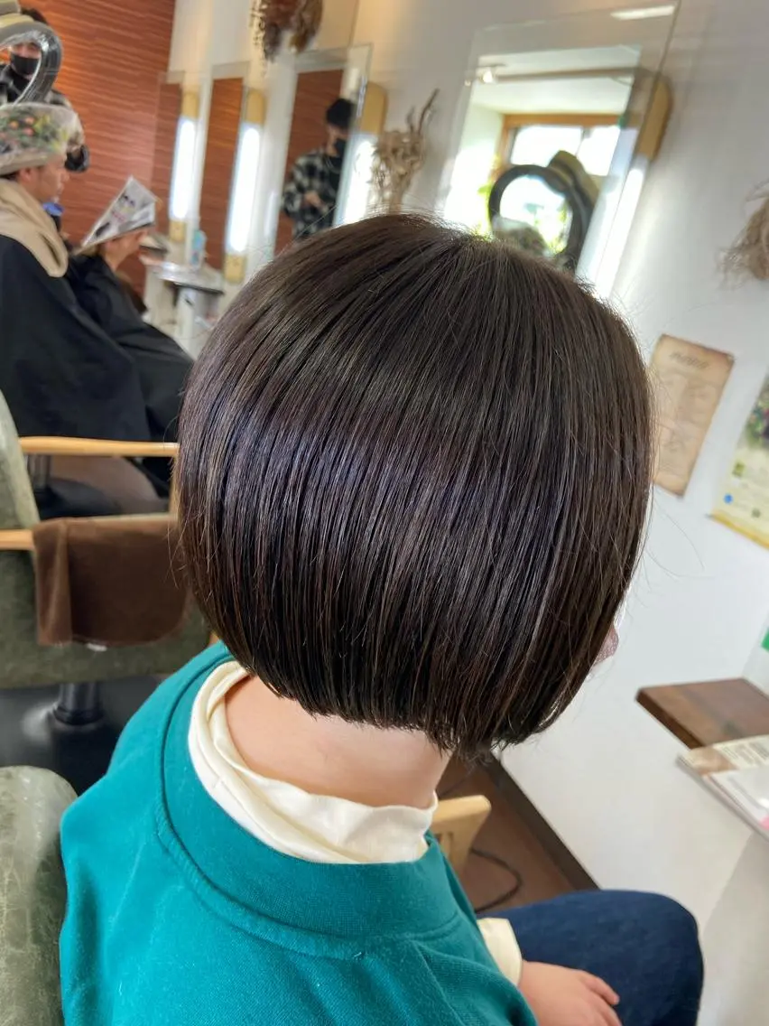 ショート カラー ショートボブ ボブ ショートヘア カット ヘアカラー 💜推しインナー カラー/菊池柊真💜のヘアスタイル