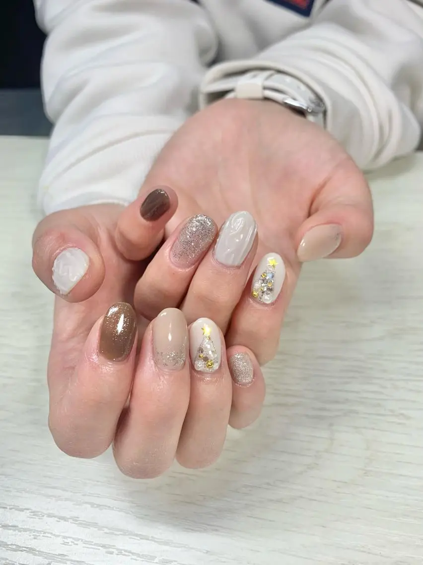 ネイル ワンカラーネイル ハンドネイル SAKU nail 作島茜のネイルデザイン