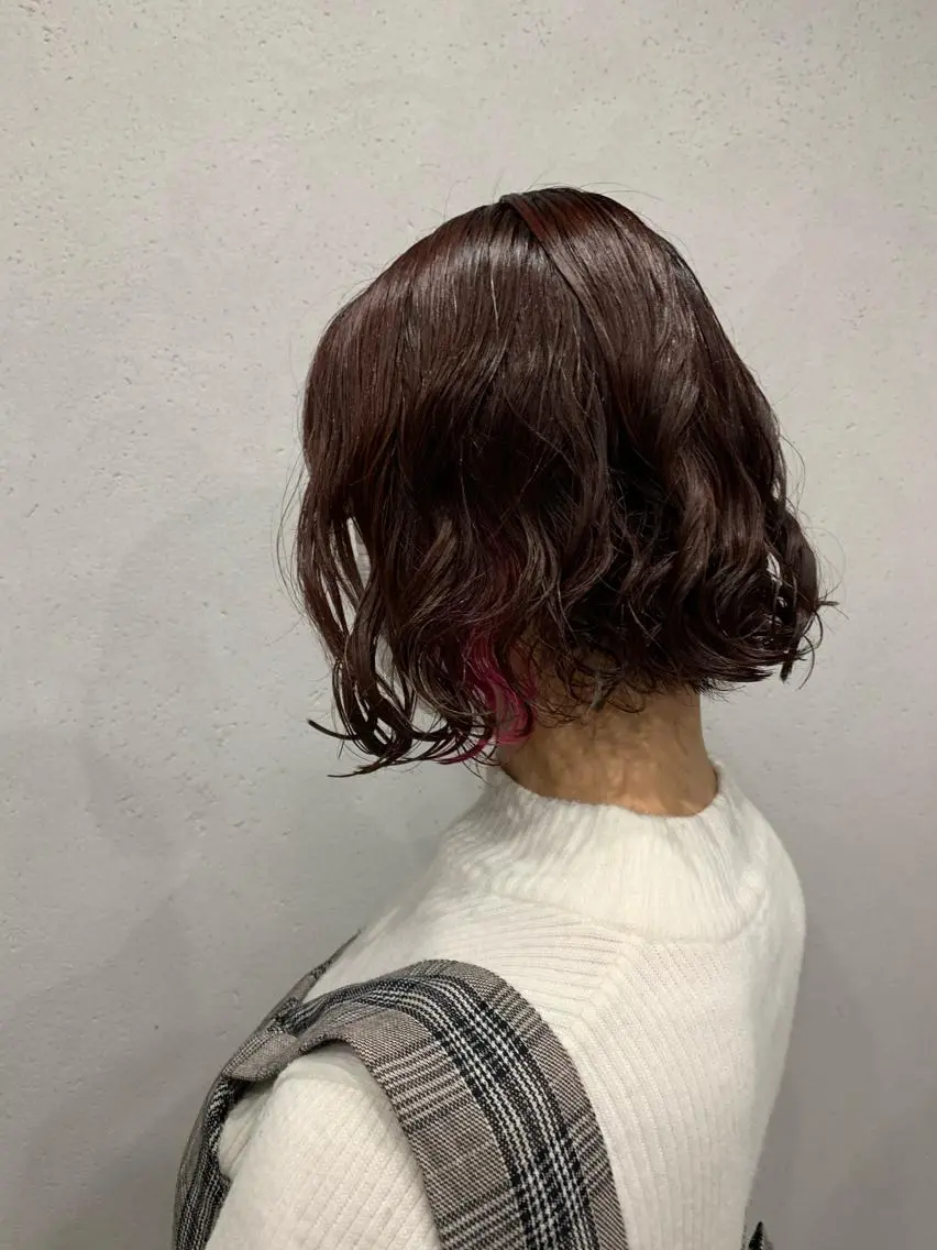 パーマ ボブパーマコテ巻き風 パーマNo1深江秀平のヘアスタイル