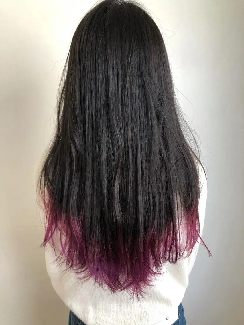 ロング トリートメント ヘアカラー 美髪矯正・レイヤー 倉友哉のヘアスタイル