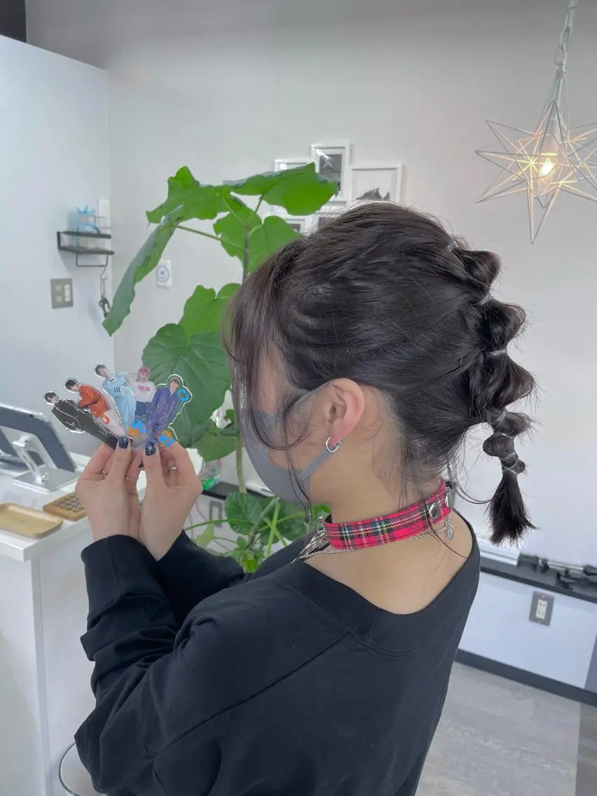 ヘアアレンジ ヘアセット オノ アカネのヘアスタイル