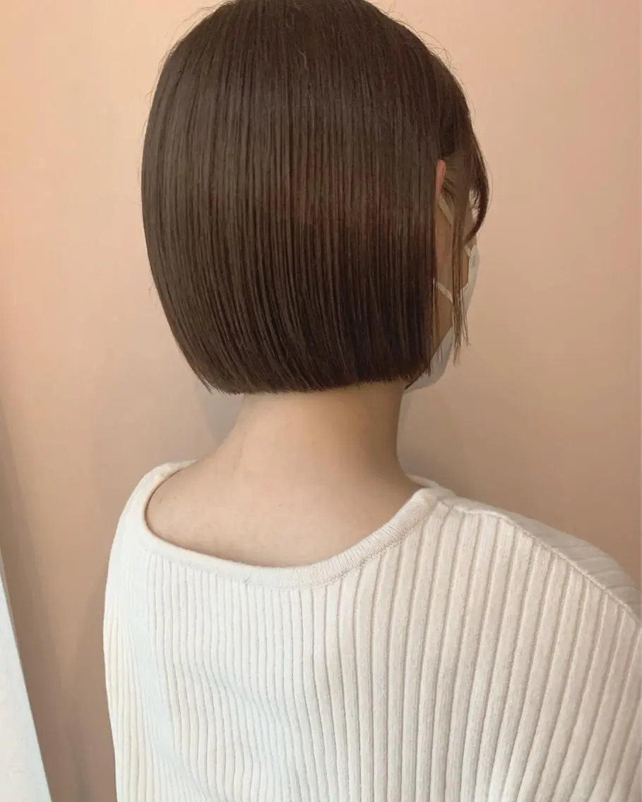 ショート カラー ボブ カット トリートメント hubhair レイヤー/透明感のヘアスタイル