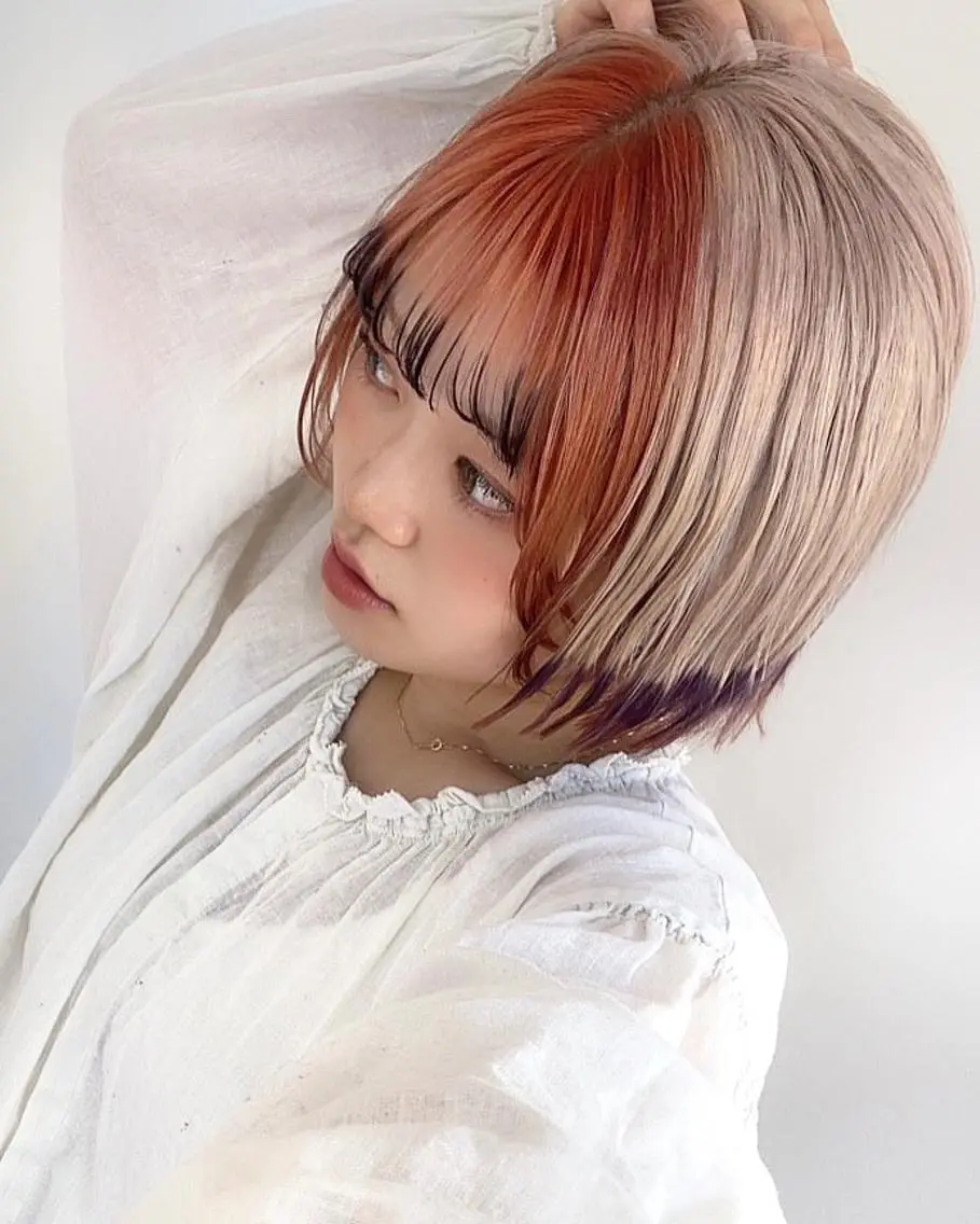 ショート カラー ブリーチ ケアブリーチ ダブルカラー ハイトーンカラー イルミナカラー 🧡色落ちまで2度 楽しめる🧡ヨシキのヘアスタイル
